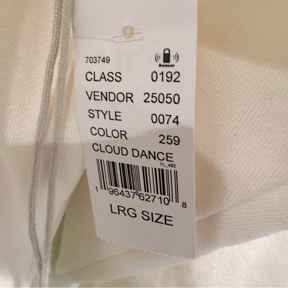 Fear Of God Essentials Cloud Dancer Crew Neck Sweatshirt Men’s L NWT - Picture 8 of 9